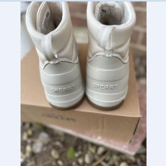Sperry Duck Float Zip Up Womens Size 11 M Boots STS88157 Off White Waterproof - Picture 4 of 8